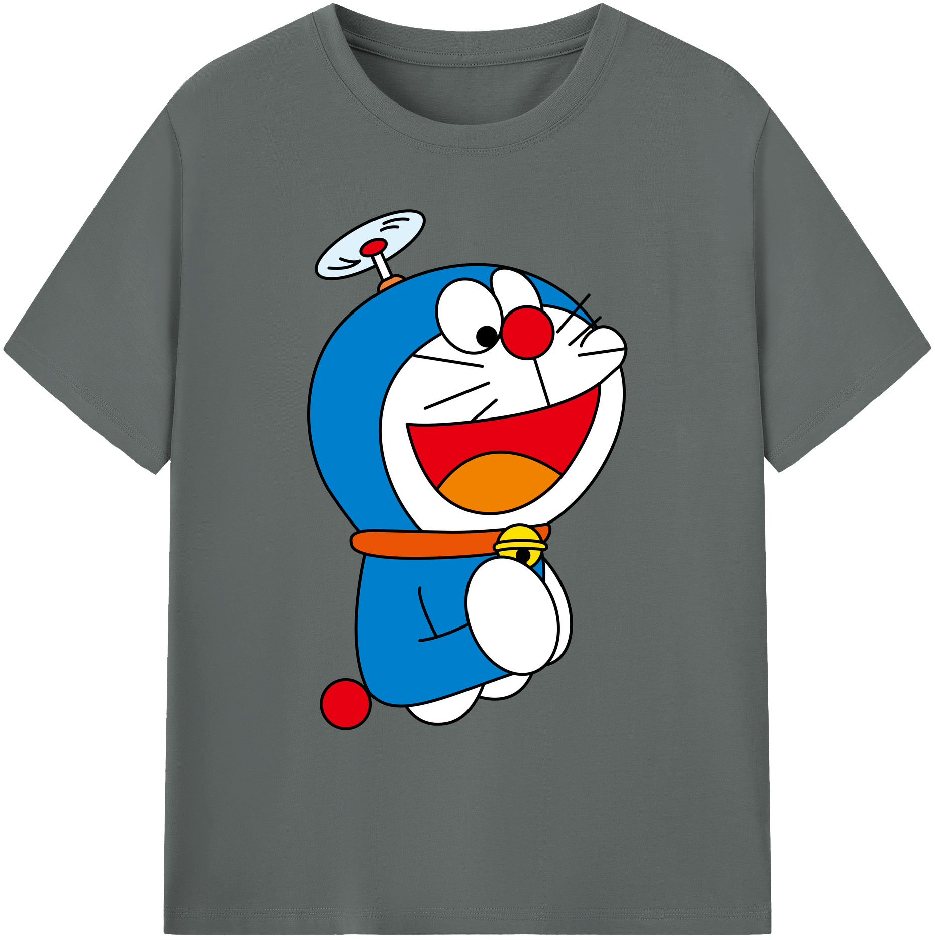 （画像用） ドラえもん Doraemon 綿100％ メンズ半袖Tシャツ｜肌触りやわらか＆通気性
